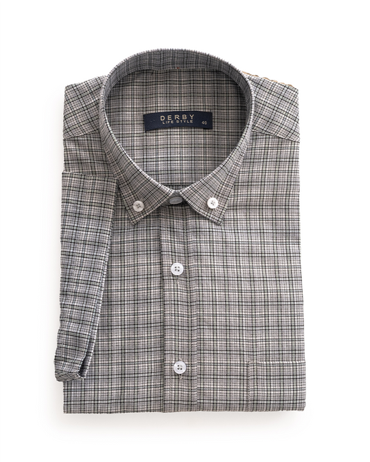 Grey Check Shirt