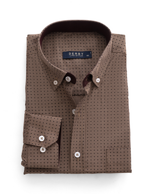 Brown Dot Long Sleeve
