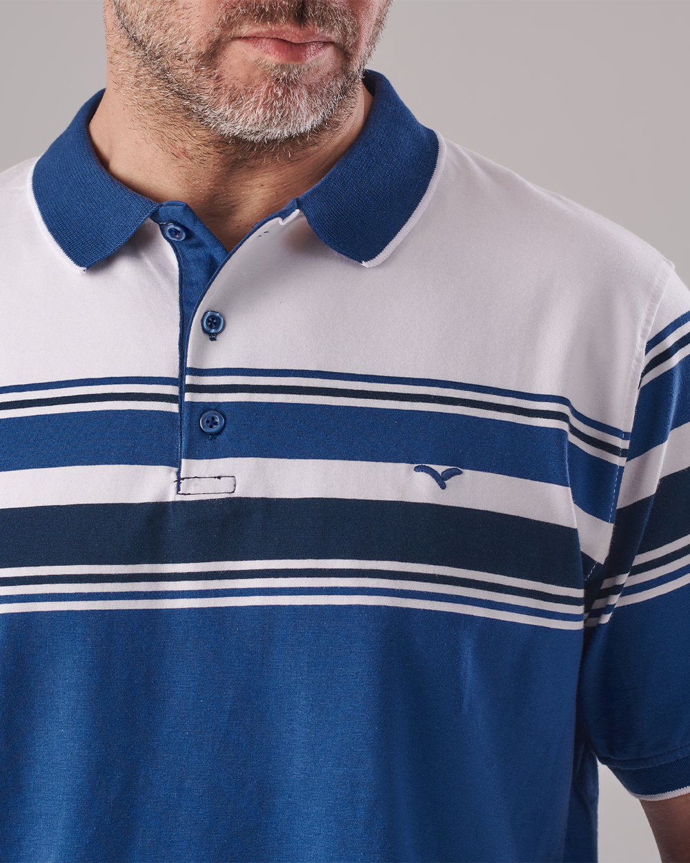 Blue & White Polo T-shirt
