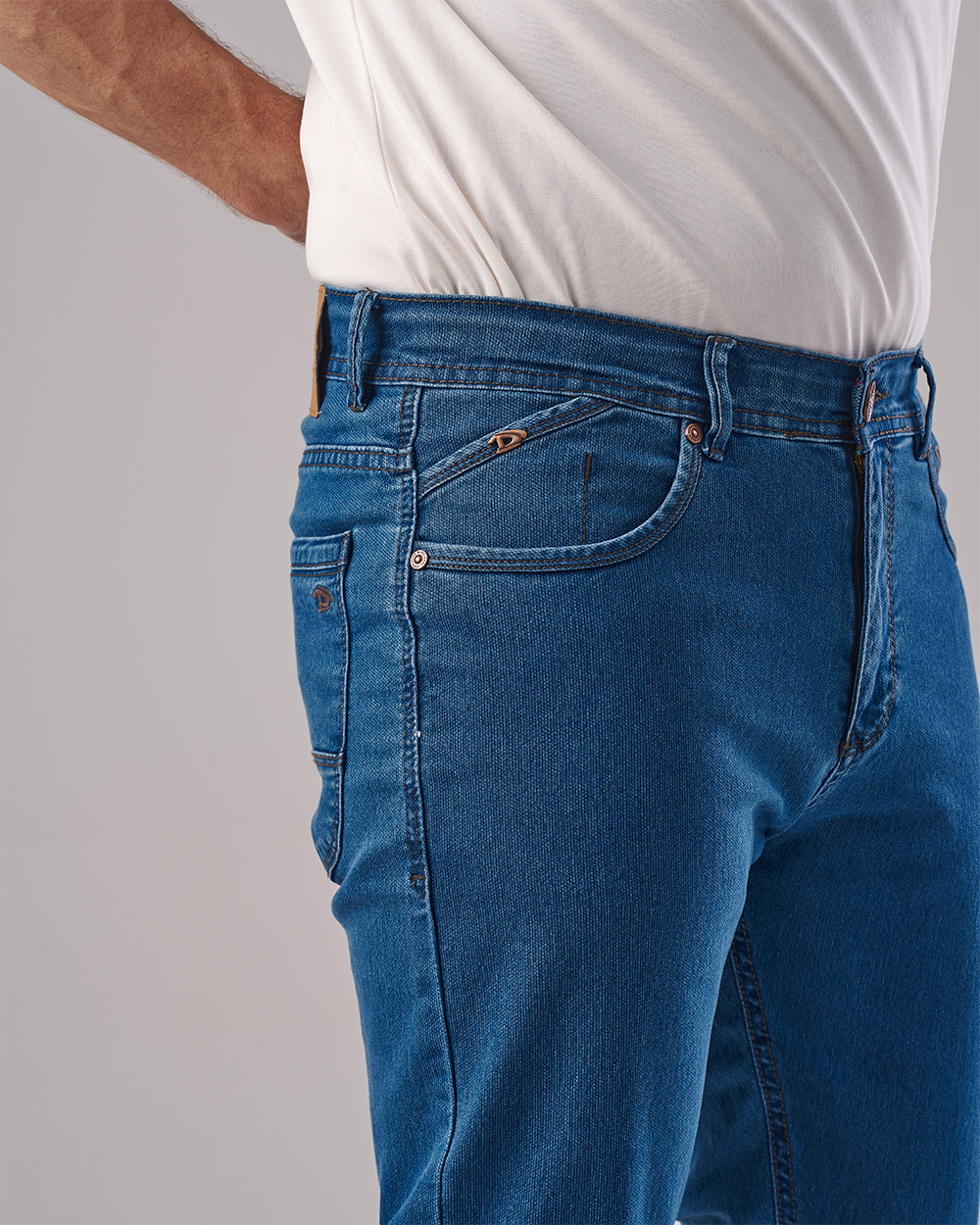 Mid Blue Denim Jeans