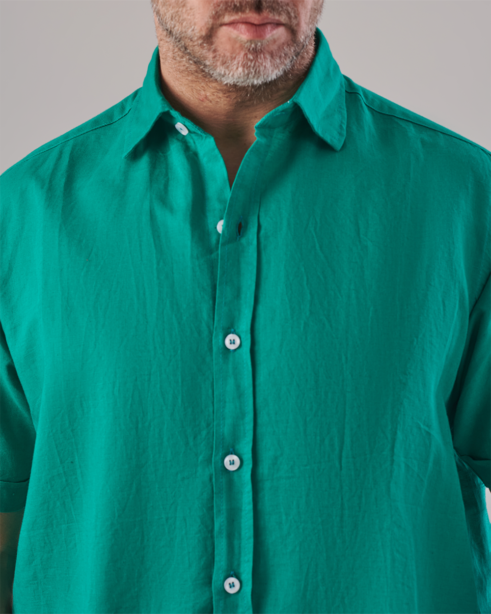 Green Linen Shirt
