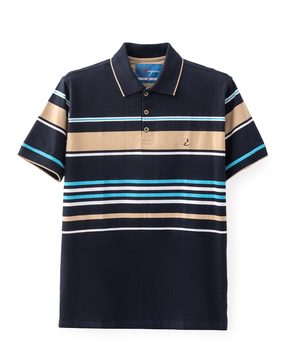 Navy Stripe Polo