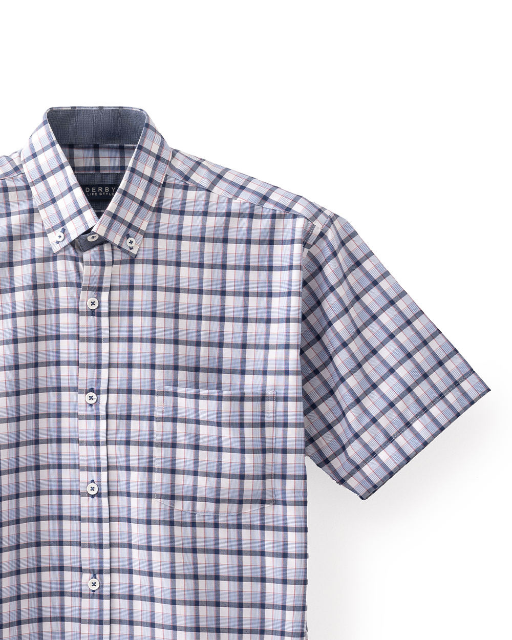 Blue Brown Check Shirt