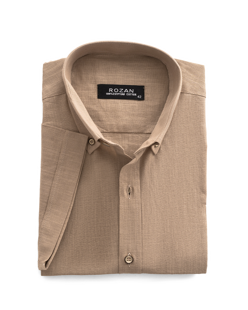 Beige Short Sleeve Shirt