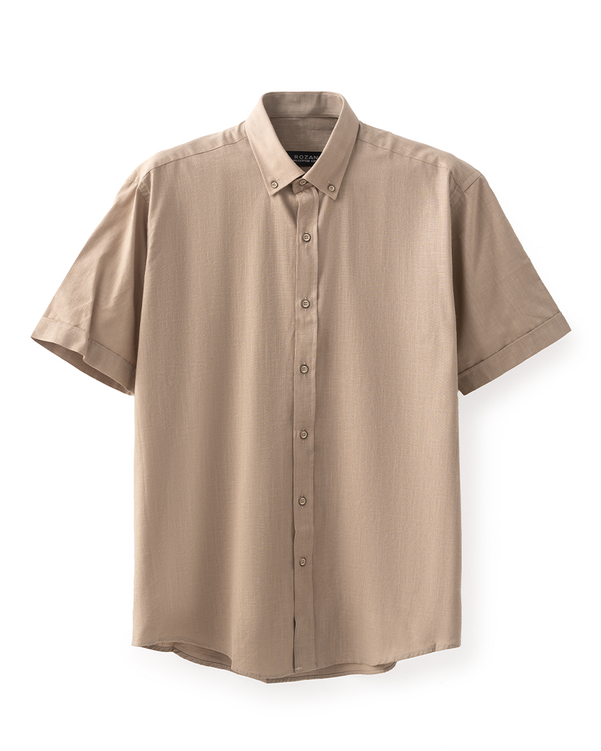 Beige Short Sleeve Shirt
