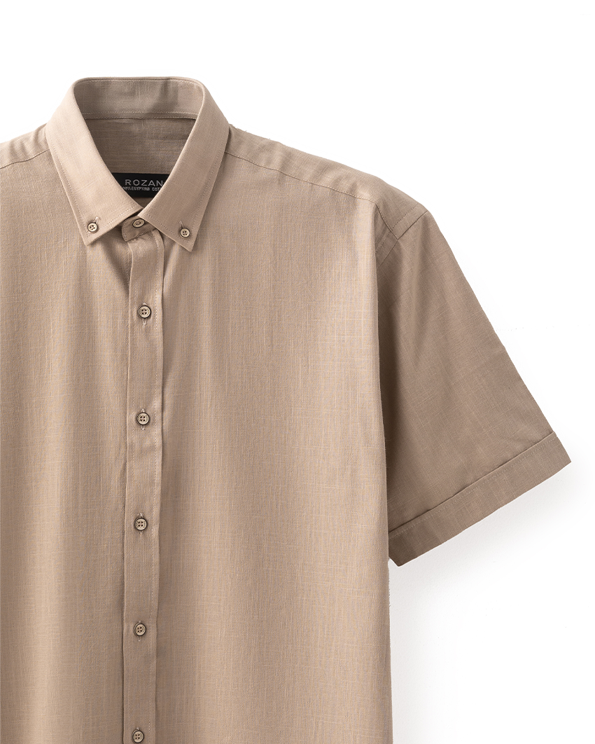 Beige Short Sleeve Shirt