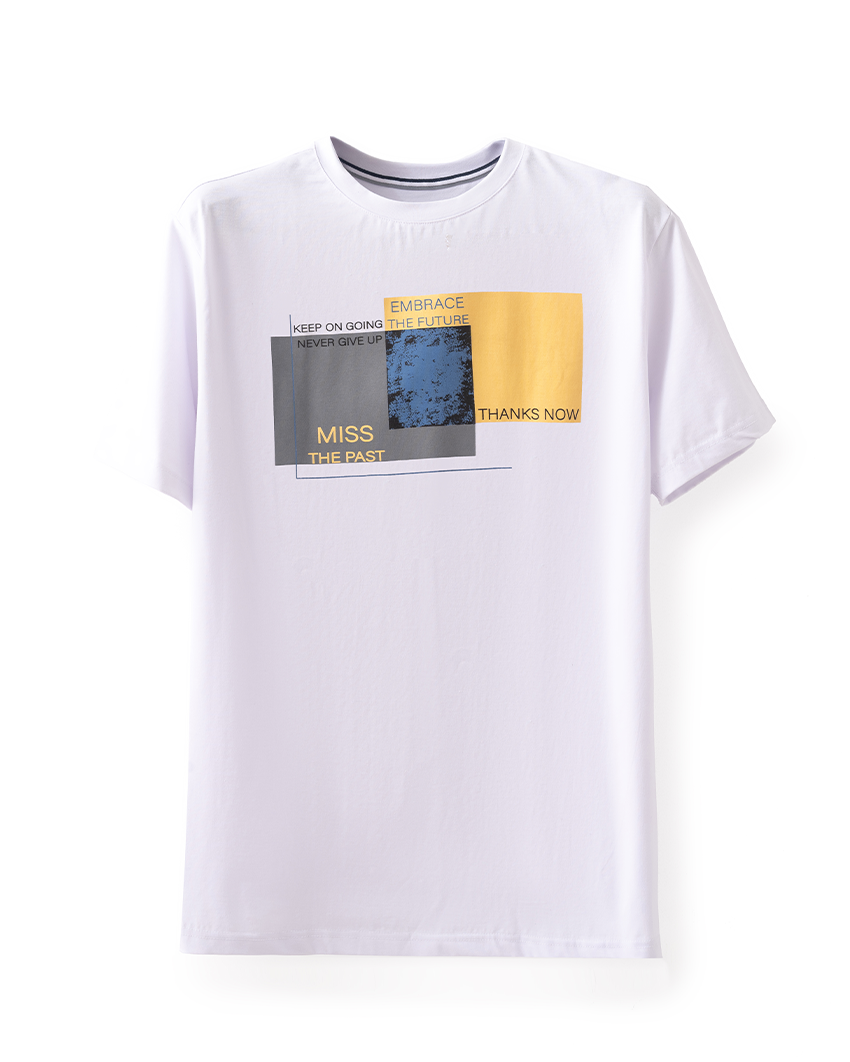 White Graphic Box Tee