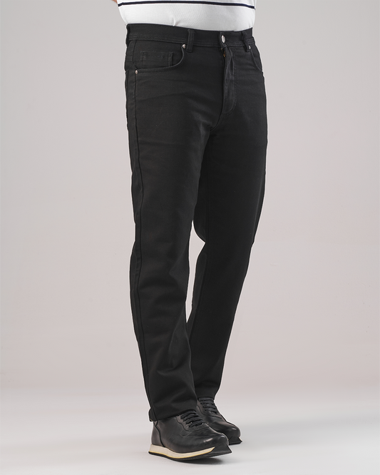 Black Denim Jeans - 5 Pocket - Regular Fit