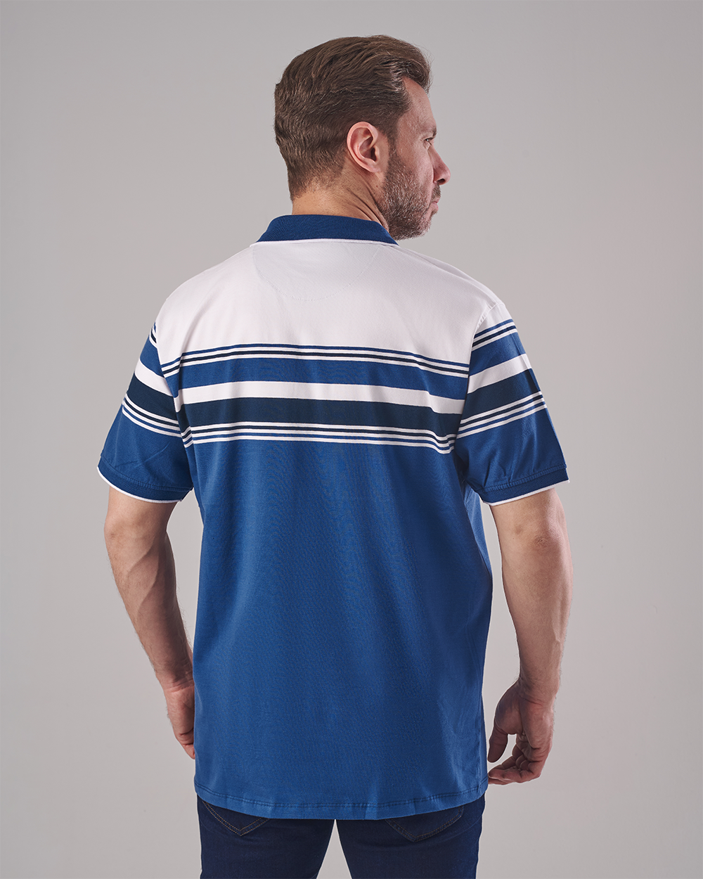 Blue & White Polo T-shirt