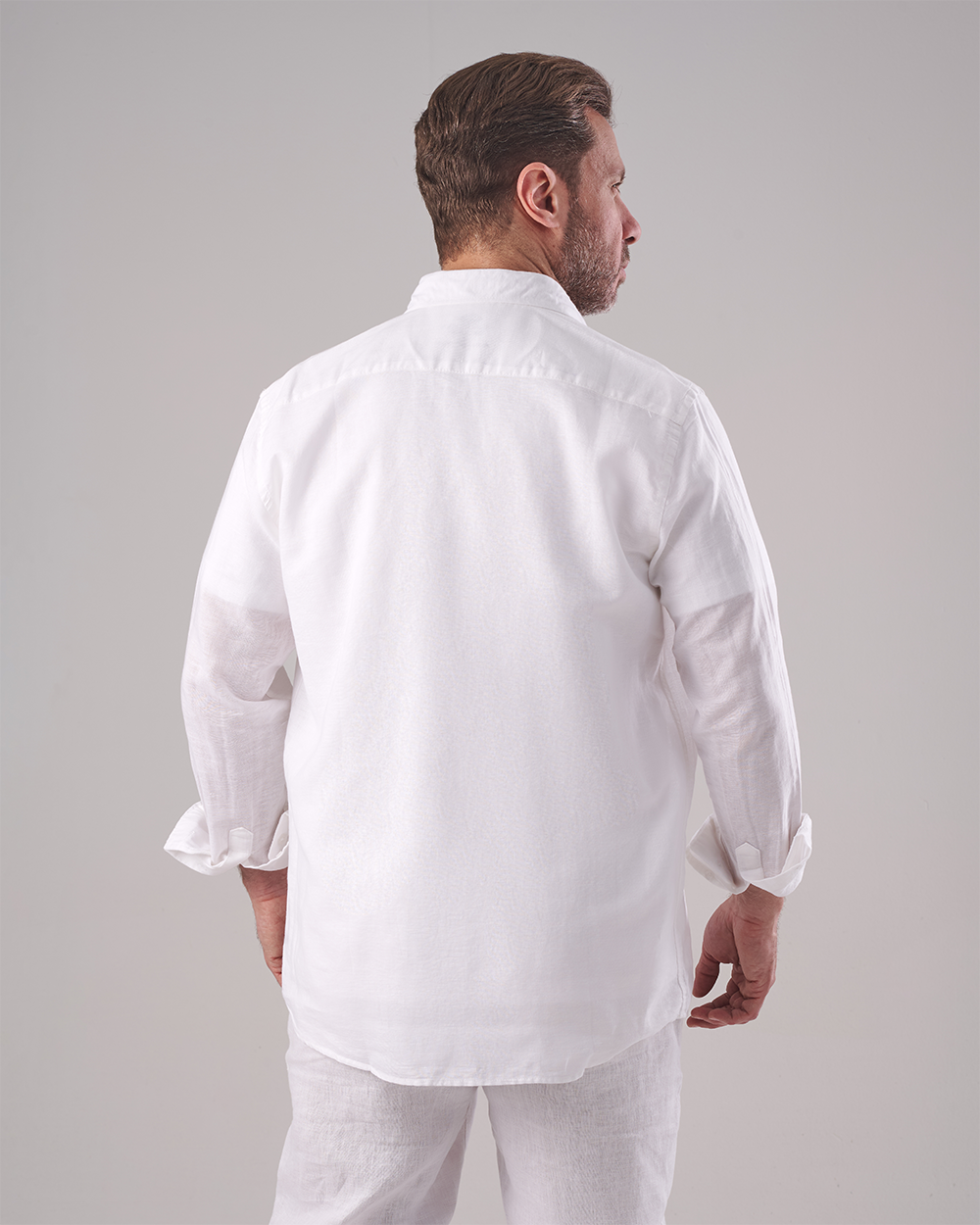 White Linen Shirt – Long Sleeve