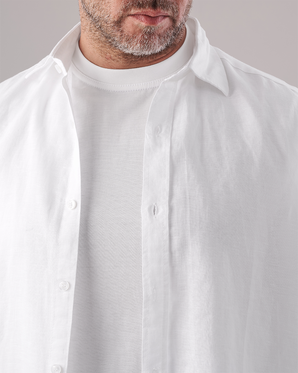 White Linen Shirt – Long Sleeve